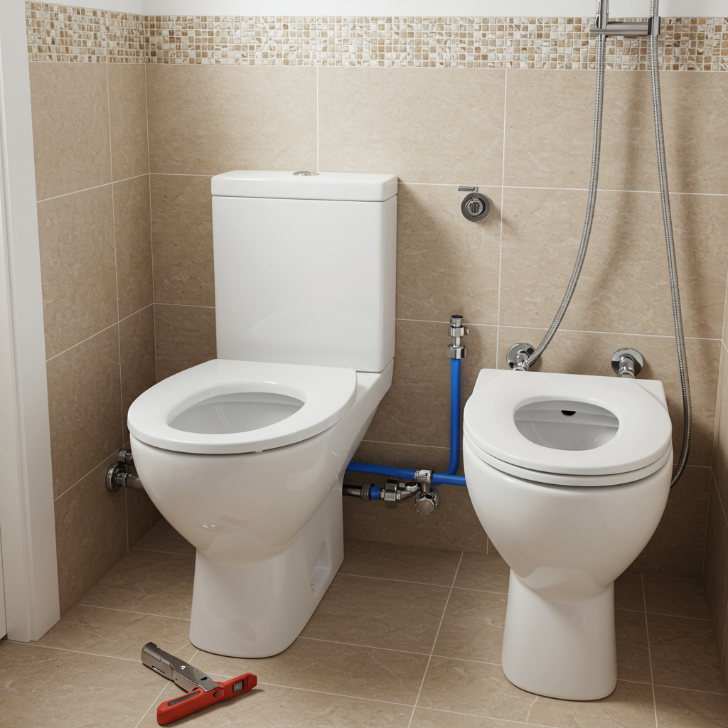 Installation de toilettes