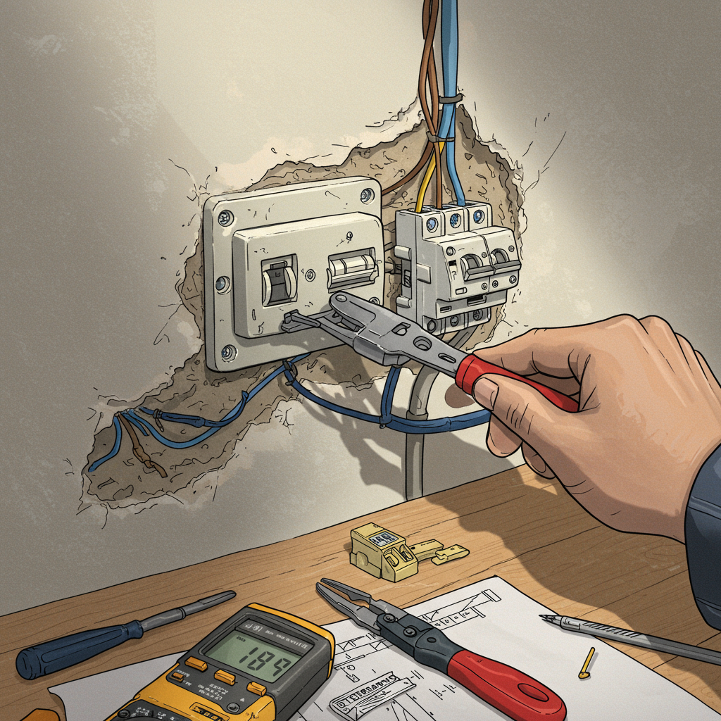 Réparation de prises et interrupteurs électriques