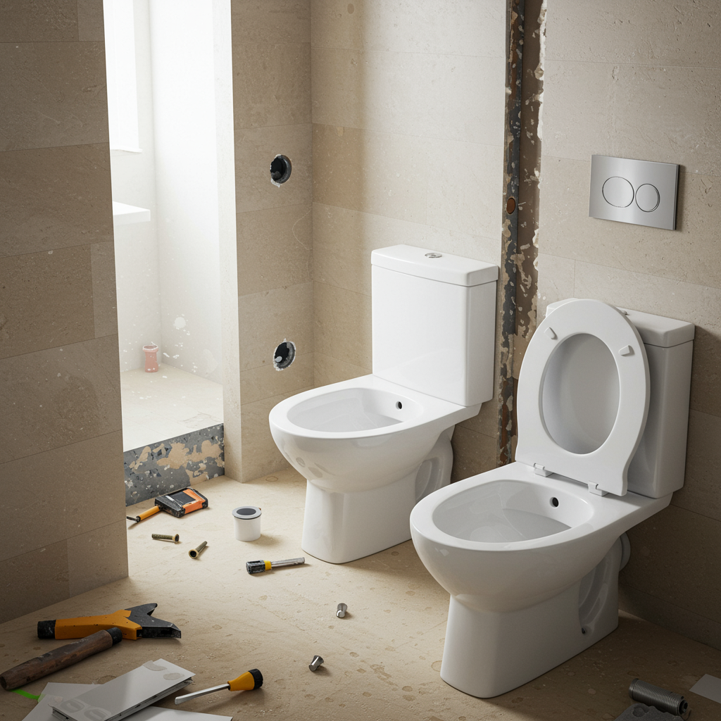 Installation de toilettes