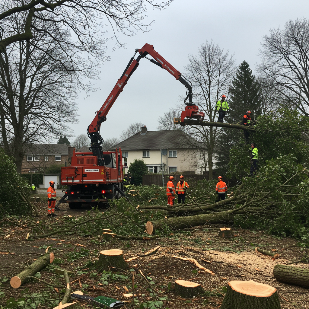 Enlèvement d'arbres