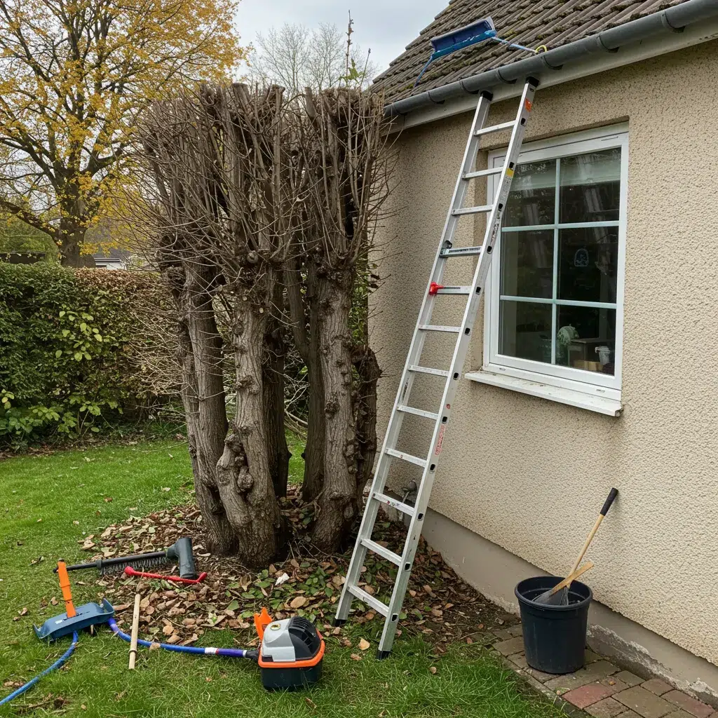 Nettoyage de gouttières