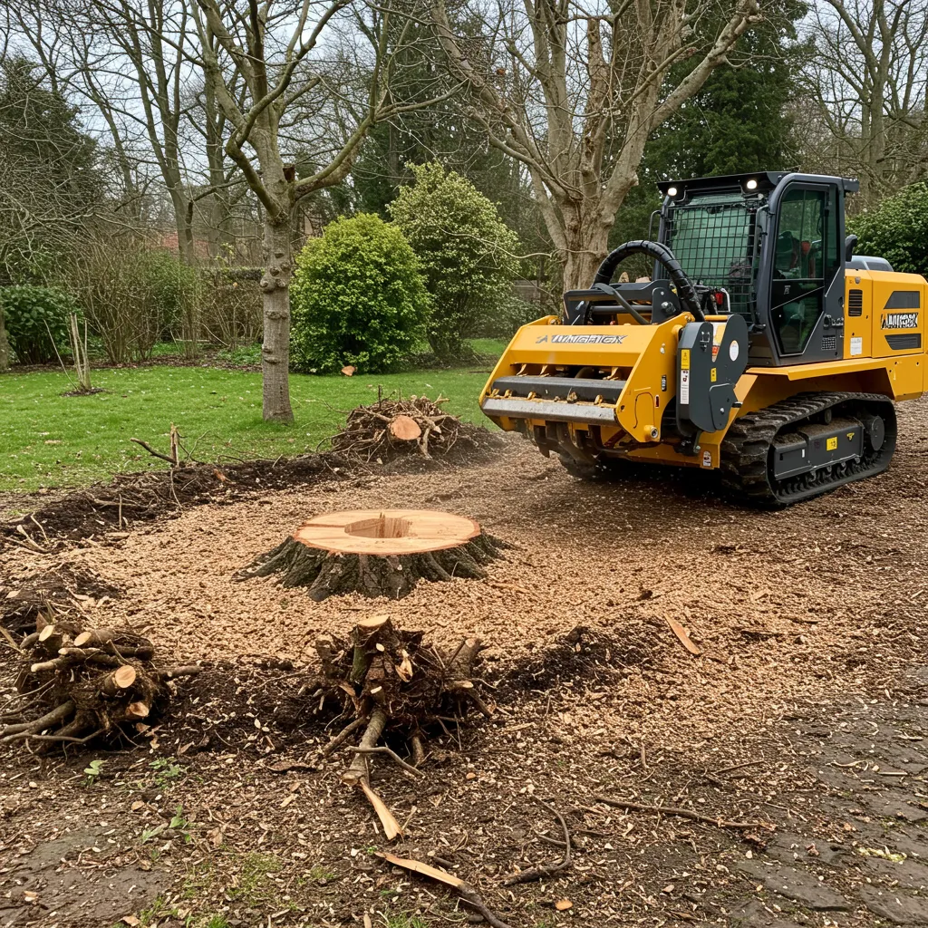 Enlèvement de souches d'arbres